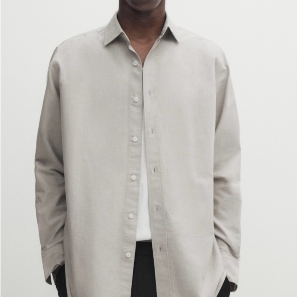 MASSIMO DUTTI Cotton Oxford Shirt